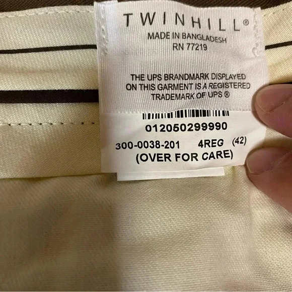 NWT UPS Men's Uniform Pants Twinhill Brown/Khaki Flat Front Driver Workwear  42 - Picture 8 of 16